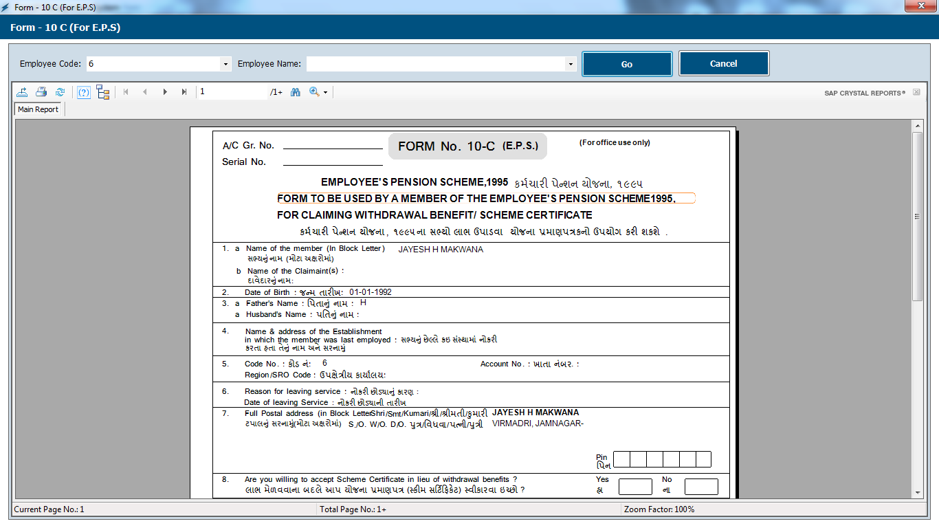 Payroll Management System Software EPS Report